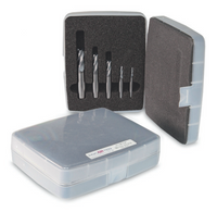 Zestaw frezów walcowo-czołowych z nieregularnym podziałem ostrzy, VHM, Z=4, do stali, żeliwa, inox - KIT THM953-TF