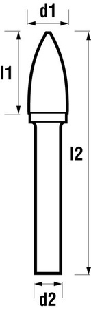 Frez pilnikowy łukowy ostry - G, SPG, SG